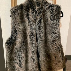 faux fur vest